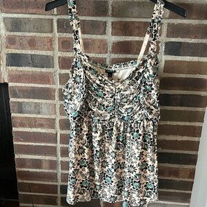 TORRID WOMENS PLUS SIZE BABYDOLL STRETCH MESH SHIRRED BODICE TANK, 3X, 182249…